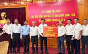 Bí thư Tỉnh ủy Nguyễn Hồng Lĩnh cùng đoàn công tác của tỉnh đi thăm, hỗ trợ tỉnh Lạng Sơn khắc phục thiệt hại do cơn bão số 3 gây ra