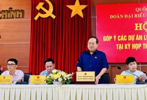 Đoàn đại biểu Quốc hội tỉnh tiếp tục lấy ý kiến góp ý các dự án Luật