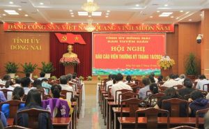 Ban Tuyên giáo Tỉnh ủy tổ chức hội nghị báo cáo viên thường kỳ tháng 10