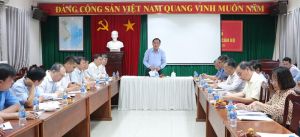 Chủ tịch UBND tỉnh Võ Tấn Đức làm việc với Sở Giao thông - Vận tải