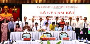 Các cơ quan, đơn vị ký cam kết thực hiện phục vụ người dân, doanh nghiệp