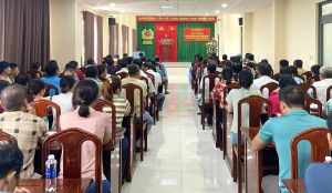 Gần 200 cơ sở kinh doanh có điều kiện được tuyên truyền, phổ biến pháp luật về an ninh trật tự