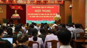 Tập huấn công tác văn thư, lưu trữ, tài chính phục vụ Đại hội Đảng bộ các cấp