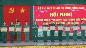 Bộ Chỉ huy Quân sự tỉnh khen thưởng nhiều tập thể, cá nhân đạt thành tích cao trong hội thi, hội thao và liên hoan năm 2024