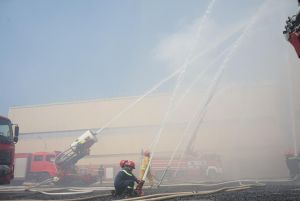 Diễn Tập phương án chữa cháy và cứu nạn, cứu hộ phối hợp nhiều lực lượng