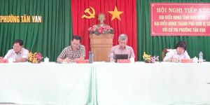 Cử tri đóng góp ý kiến liên quan đến công tác quy hoạch, đền bù giải phóng mặt bằng