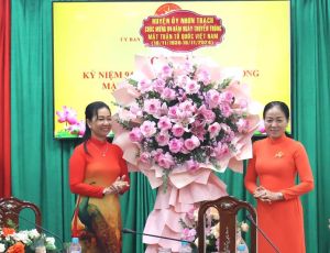 Huyện Nhơn Trạch họp mặt kỷ niệm 94 năm Ngày Truyền thống Mặt trận Tổ quốc Việt Nam