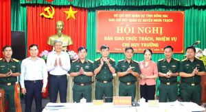 Trung tá Trần Nhất Trung giữ chức Chỉ huy trưởng Ban Chỉ huy quân sự Nhơn Trạch