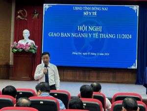 Hội nghị giao ban ngành y tế tháng 11-2024