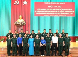 Trường Sĩ quan Lục quân 2 tổ chức sơ kết đề án tuyên truyền, phổ biến giáo dục pháp luật