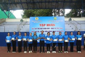 70 học viên hoàn thành lớp tập huấn thể dục, dân vũ năm 2024