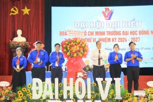 Đơn vị đầu tiên khối Đoàn trường đại học, cao đẳng của tỉnh hoàn thành tổ chức đại hội