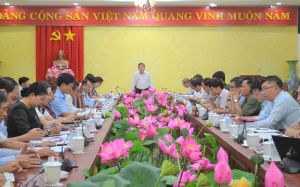 Kiểm tra việc thực hiện quy chế làm việc của cấp ủy tại Huyện ủy Thống Nhất.