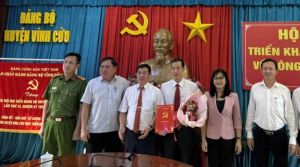 Trưởng Phòng Nghiệp vụ 1, Ủy ban Kiểm tra Tỉnh ủy làm Chủ nhiệm Ủy ban Kiểm tra Huyện ủy Vĩnh Cửu