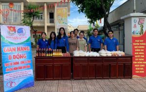 Đoàn phường Bửu Long, thành phố Biên Hòa tổ chức gian hàng 0 đồng