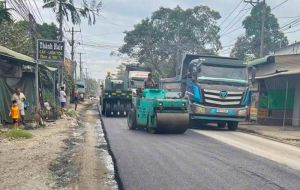 Đường Hoàng Văn Bổn sắp được sửa xong