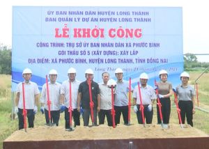 Khởi công xây dựng công trình trụ sở UBND xã Phước Bình
