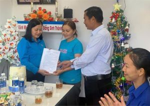 Đoàn viên khó khăn nhà ở được xây dựng nhà mới