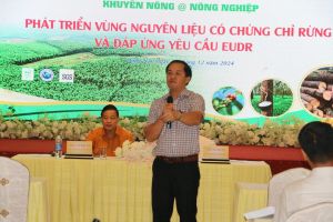 Xây dựng vùng nguyên liệu có chứng chỉ rừng bền vững