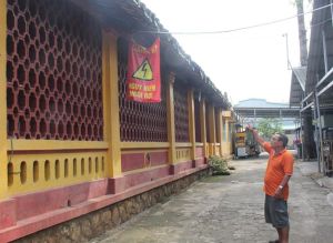 Nhiều hạng mục di tích đình Tân Lân, thành phố Biên Hòa xuống cấp