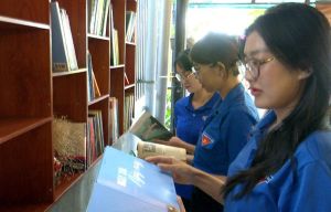 Xã Long An ra mắt Mô hình cà phê sách gắn với chuyển đổi số