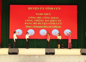 Huyện Vĩnh Cửu ra mắt Cổng Thông tin Điện tử Đảng bộ huyện
