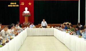 Kiểm tra việc thực hiện nghị quyết, chỉ thị của Đảng năm 2024 tại Huyện ủy Vĩnh Cửu