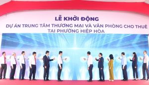 Kickoff of the Commercial Center and Office Leasing Project in Hiep Hoa Ward