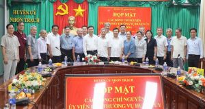 Họp mặt các đồng chí nguyên ủy viên Ban Thường vụ Huyện ủy Nhơn Trạch các khóa đầu năm mới