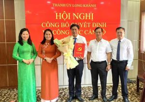 Phó Chủ tịch LĐLĐ thành phố Long Khánh giữ chức Bí thư Đảng ủy xã Bàu Trâm