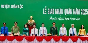 Huyện Xuân Lộc có 322 thanh niên lên đường nhập ngũ.