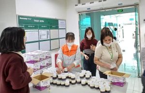 Công ty TNHH Hwaseung Vina phục vụ bữa ăn sáng cho công nhân