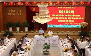 Ministry of Natural Resources and Environment Works with Dong Nai Province to Provide Materials for National Key Projects