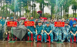 261 thanh niên Cẩm Mỹ nhập ngũ về các đơn vị quân đội