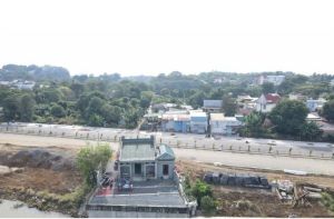 Điều chỉnh tim tuyến kè trùng theo tim kè hiện hữu khu vực trước miếu Bà Cây Quăn