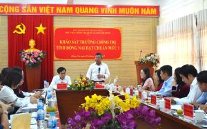 Trường Chính trị tỉnh Đồng Nai đã đạt các tiêu chí của chuẩn mức 1