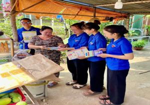 Huyện Đoàn Định Quán ra quân xây dựng đô thị văn minh