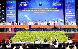 Hơn 200 dự án tham gia Cuộc thi nghiên cứu Khoa học, kỹ thuật dành cho học sinh trung học cấp quốc gia
