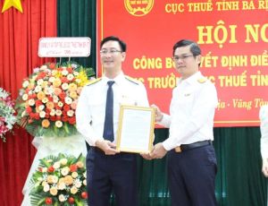 Ông Nguyễn Toàn Thắng, Cục trưởng Cục Thuế tỉnh Đồng Nai giữ chức Phó Chi cục trưởng Chi cục Thuế khu vực XV, phụ trách khu vực Đồng Nai