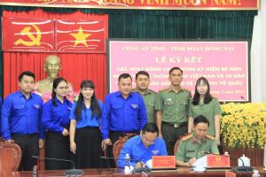 Tỉnh đoàn và Công an tỉnh ký kết chương trình phối hợp năm 2025