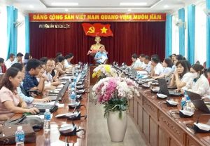 Tập huấn ứng dụng phần mềm theo dõi tiến trình đại hội đảng các cấp cho cán bộ, đảng viên huyện Xuân Lộc