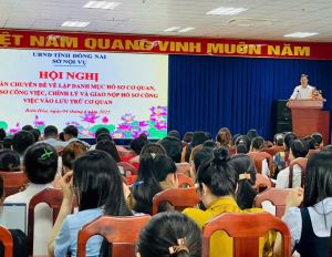 Tập huấn công tác văn thư, lưu trữ cho hơn 200 công chức, viên chức