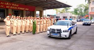 Công an tỉnh ra quân cao điểm an toàn giao thông