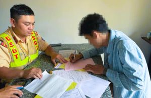 Trạm Cảnh sát giao thông Suối Tre liên tiếp phát hiện người điều khiển xe mô tô dương tính với ma túy