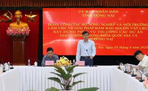 Bộ Nông nghiệp và Môi trường làm việc với Đồng Nai để tháo gỡ vướng mắc vật liệu xây dựng cho các dự án trọng điểm