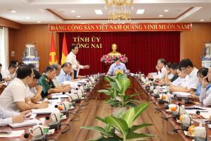 Thường trực Tỉnh ủy làm việc với Huyện ủy Long Thành