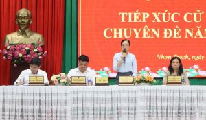 Huyện Nhơn Trạch tiếp xúc cử tri chuyên đề về thực hiện sắp xếp, tinh gọn, tổ chức bộ máy chính trị
