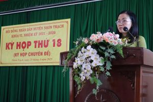 HĐND huyện Nhơn Trạch thông qua 4 nghị quyết về sắp xếp đơn vị hành chính và phân bổ ngân sách năm 2025