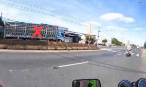 Xử phạt tài xế điều khiển xe tải đi ngược chiều trên tuyến quốc lộ 1A