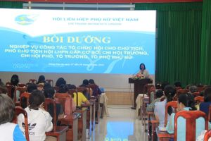 180 cán bộ hội cơ sở được bồi dưỡng nghiệp vụ công tác hội